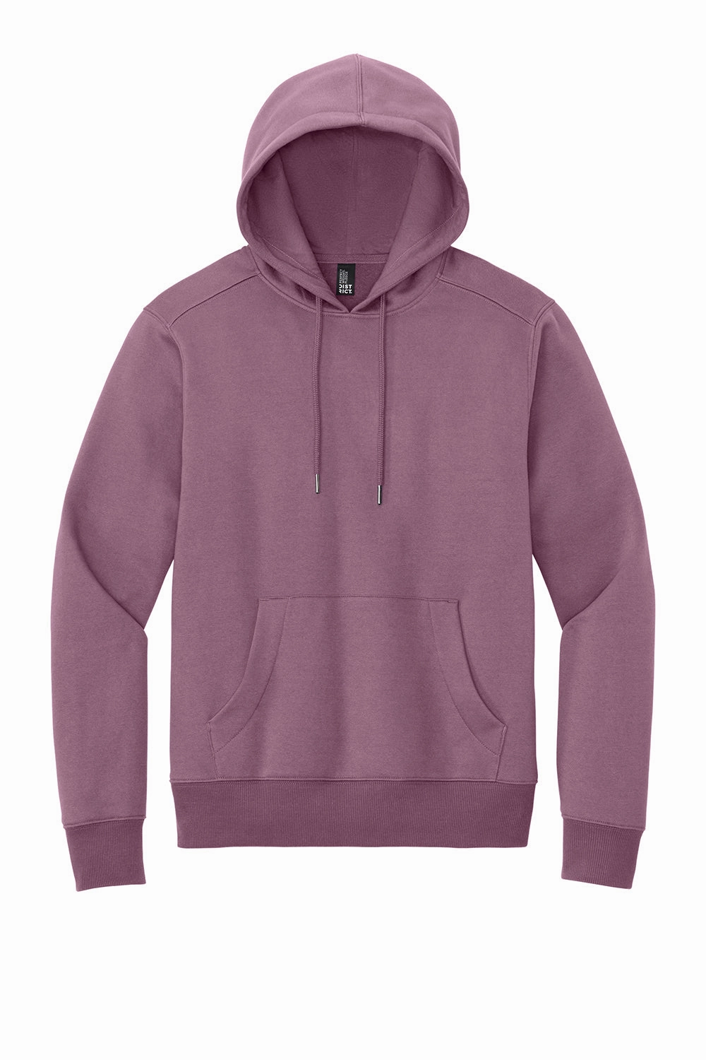 District Mens Perfect Weight Fleece Hooded Sweatshirt Hoodie w/ Pouch Pocket - Orchid Haze