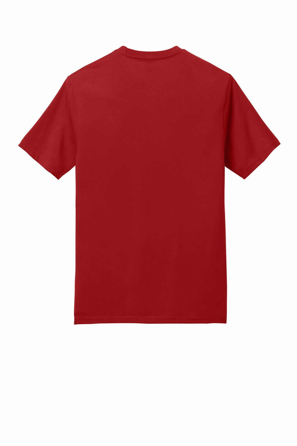 District Mens Perfect Weight Icon Short Sleeve Crewneck T-Shirt - Classic Red