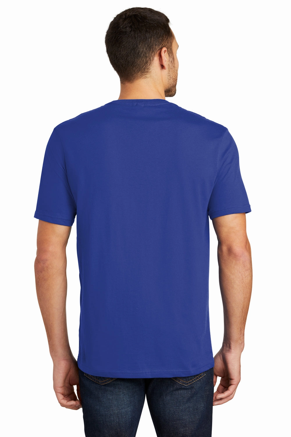District Mens Perfect Weight Short Sleeve Crewneck T-Shirt - Deep Royal Blue
