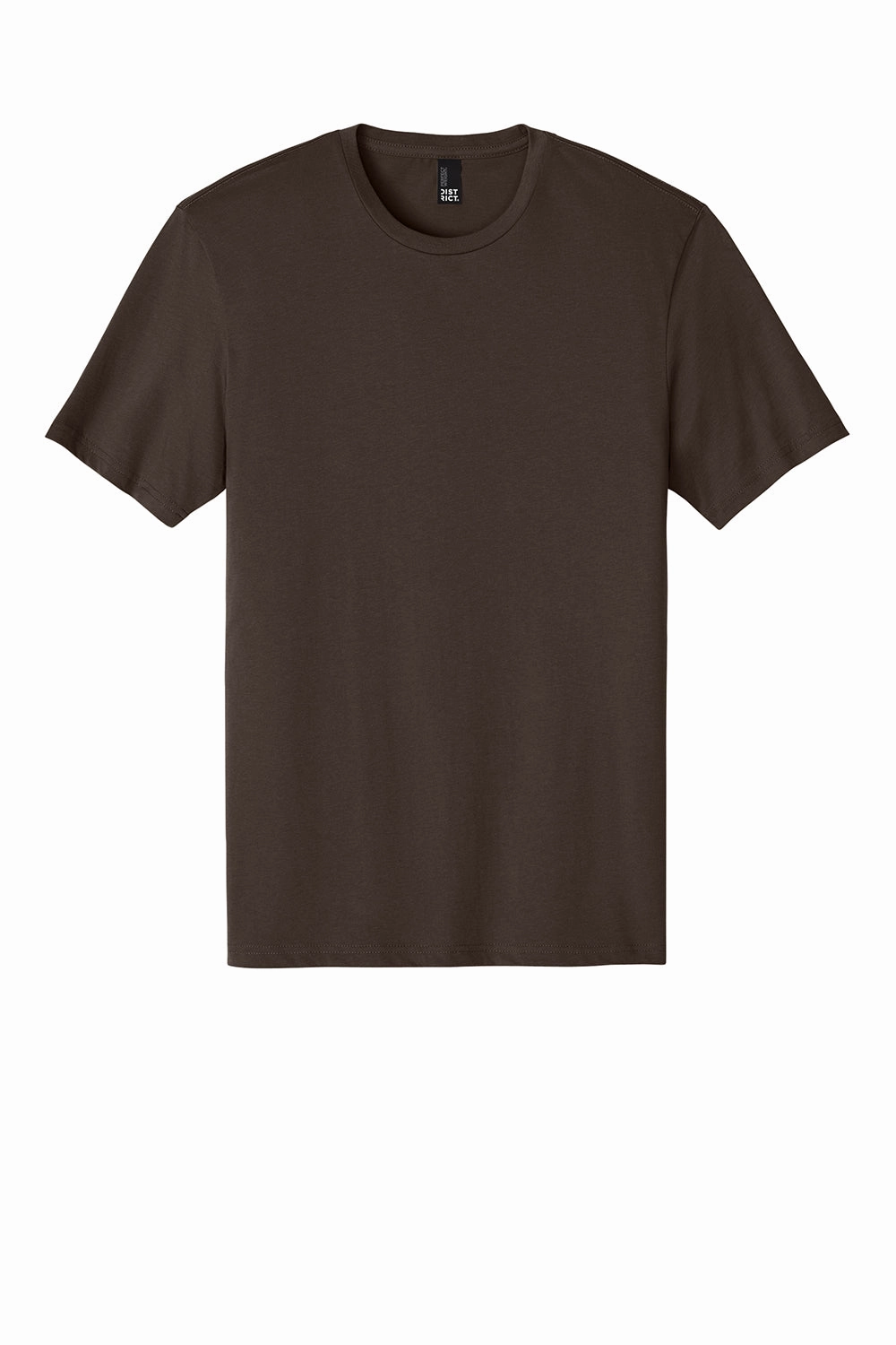 District Mens Perfect Weight Short Sleeve Crewneck T-Shirt - Espresso Brown - Closeout