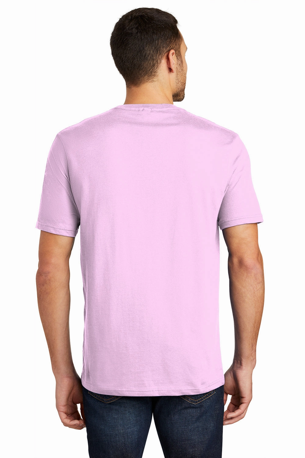 District Mens Perfect Weight Short Sleeve Crewneck T-Shirt - Soft Purple - Closeout