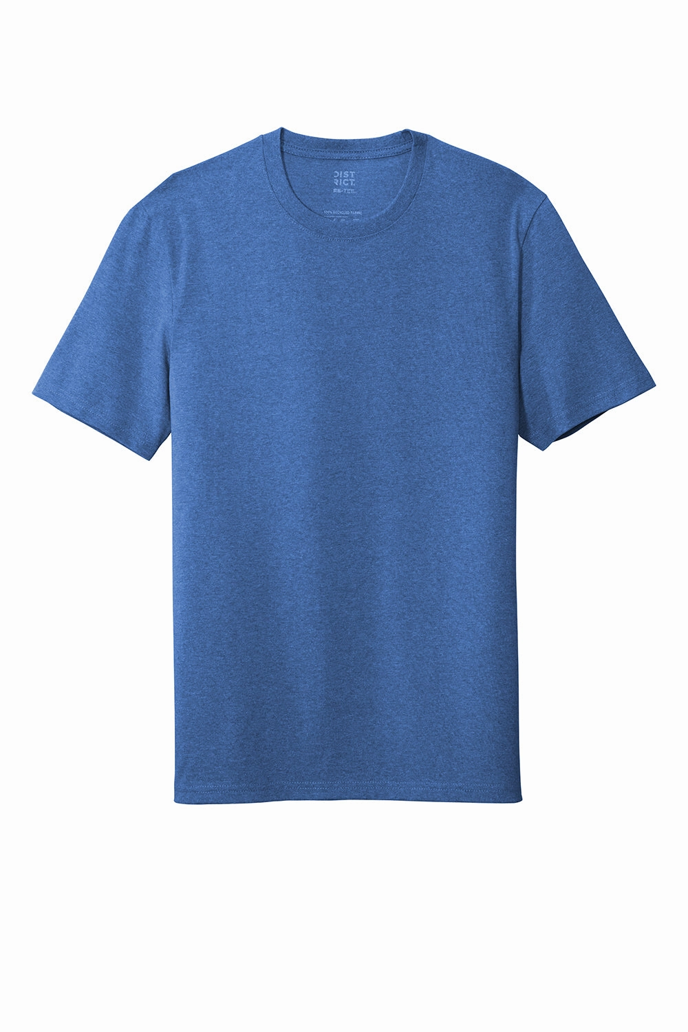District Mens Re-Tee Short Sleeve Crewneck T-Shirt - Heather Blue