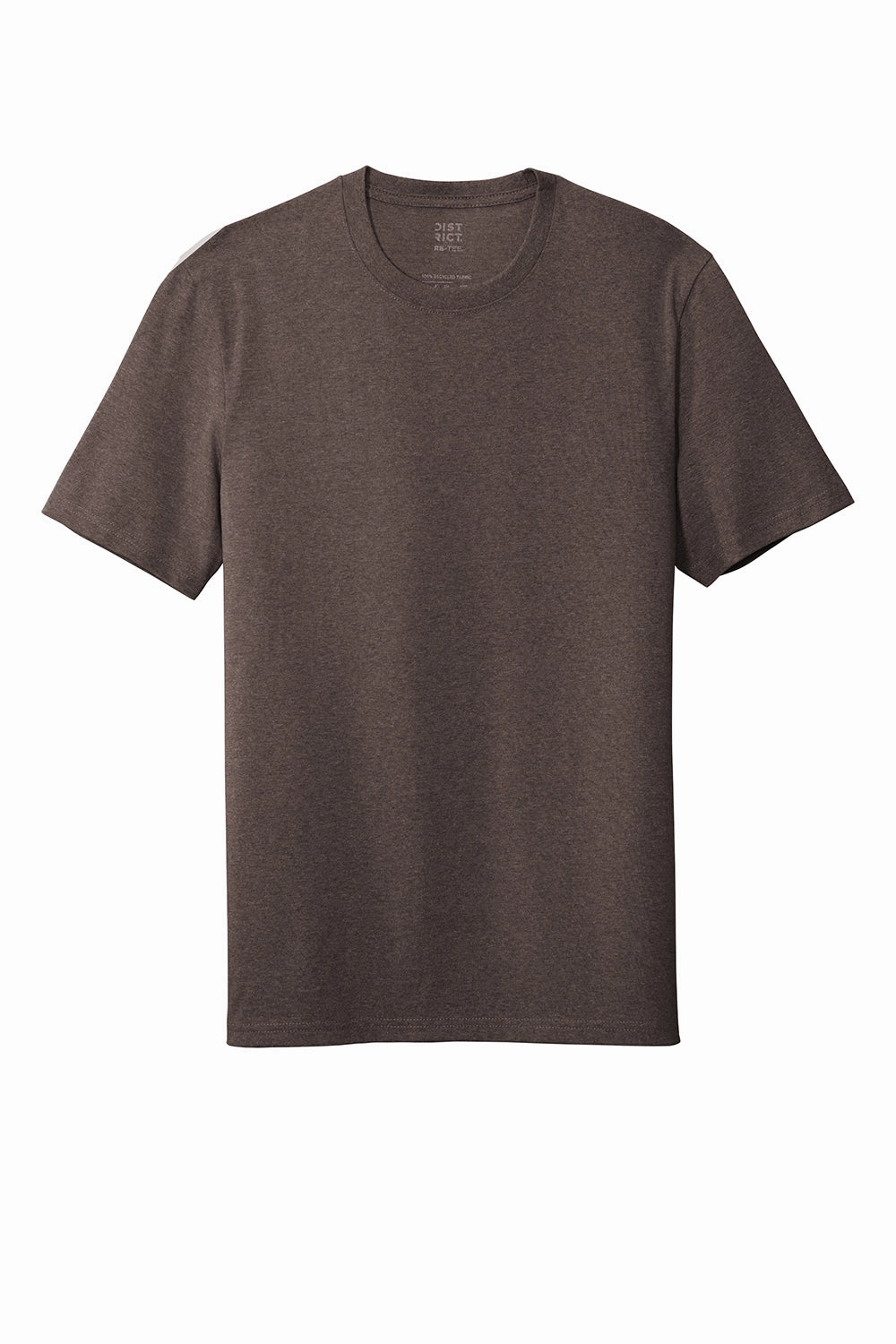 District Mens Re-Tee Short Sleeve Crewneck T-Shirt - Heather Deep Brown