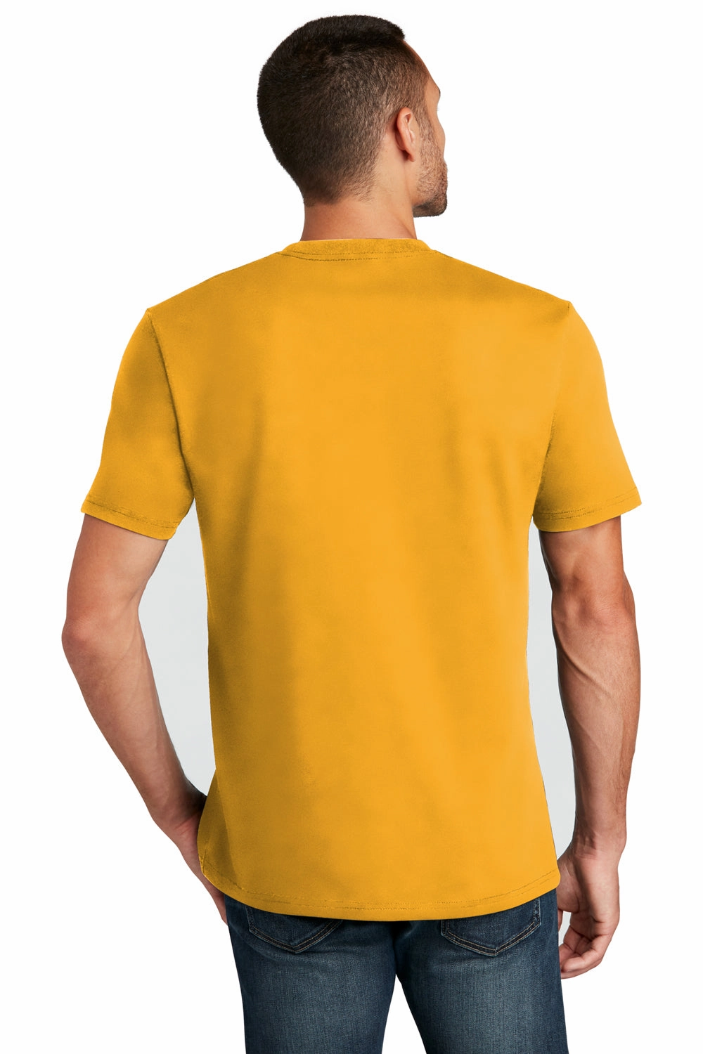 District Mens Re-Tee Short Sleeve Crewneck T-Shirt - Maize Yellow