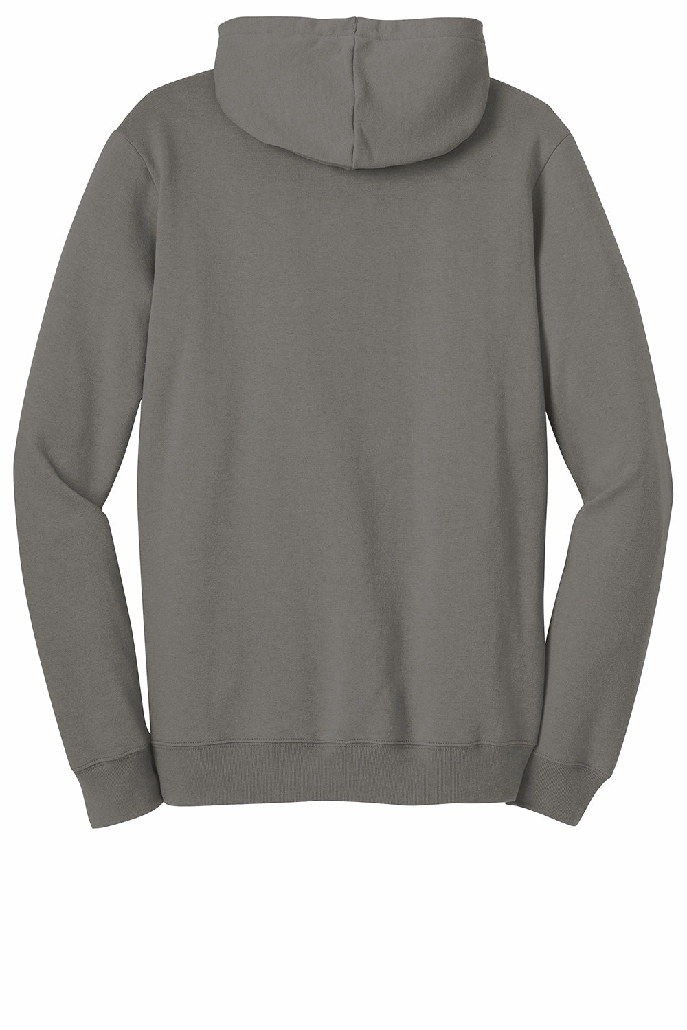 District Mens The Concert Fleece Hooded Sweatshirt Hoodie w/ Pouch Pocket - Grey