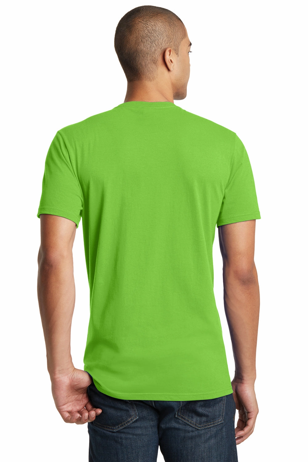 District Mens The Concert Short Sleeve Crewneck T-Shirt - Neon Green