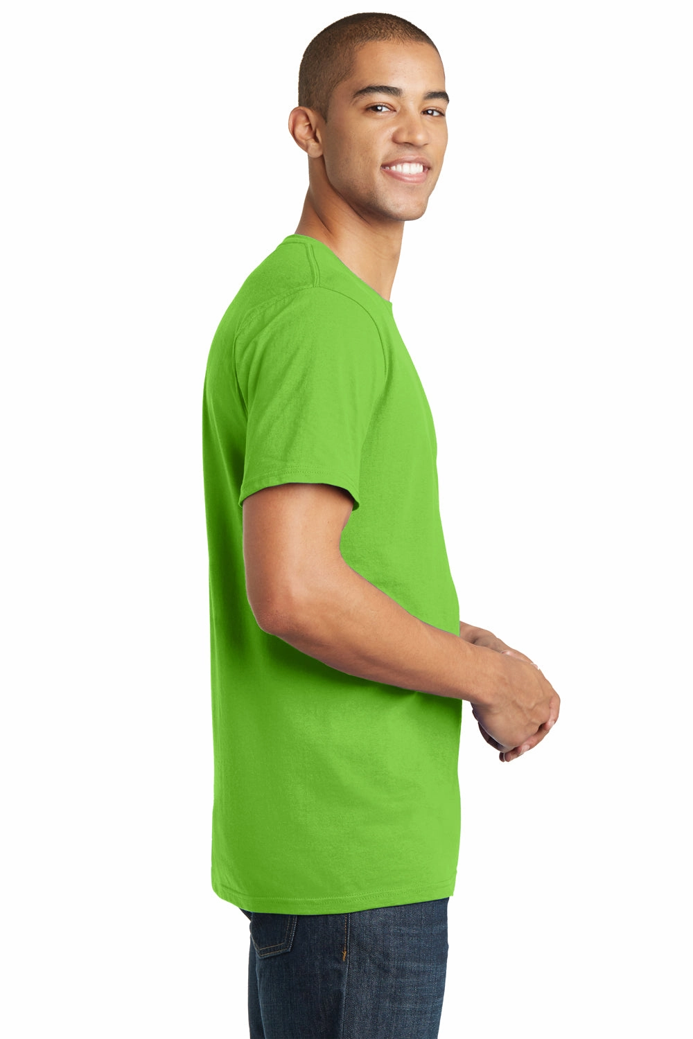 District Mens The Concert Short Sleeve Crewneck T-Shirt - Neon Green