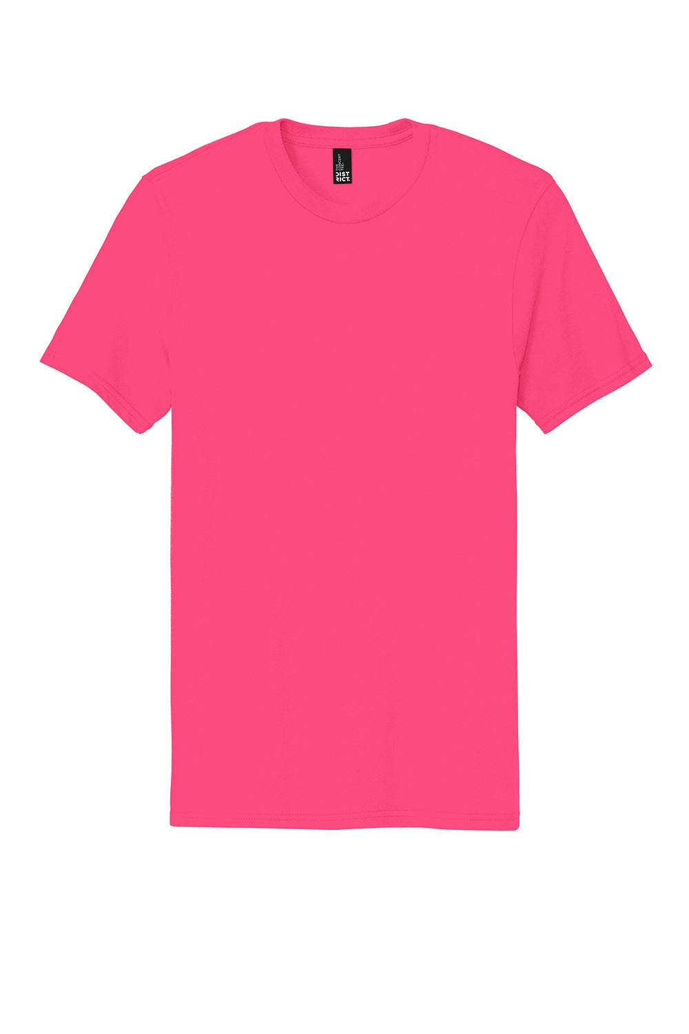 District Mens The Concert Short Sleeve Crewneck T-Shirt - Neon Pink