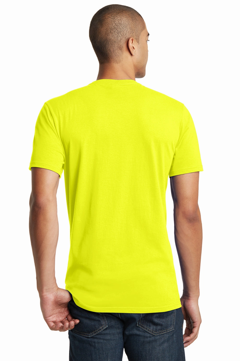 District Mens The Concert Short Sleeve Crewneck T-Shirt - Neon Yellow