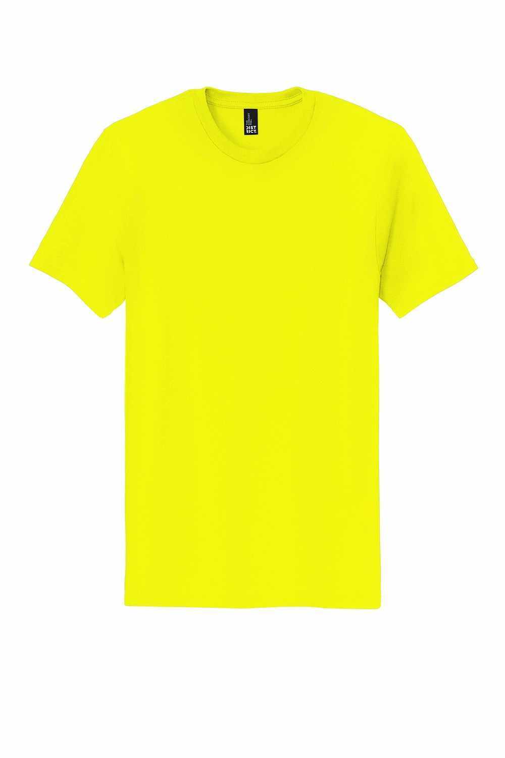 District Mens The Concert Short Sleeve Crewneck T-Shirt - Neon Yellow