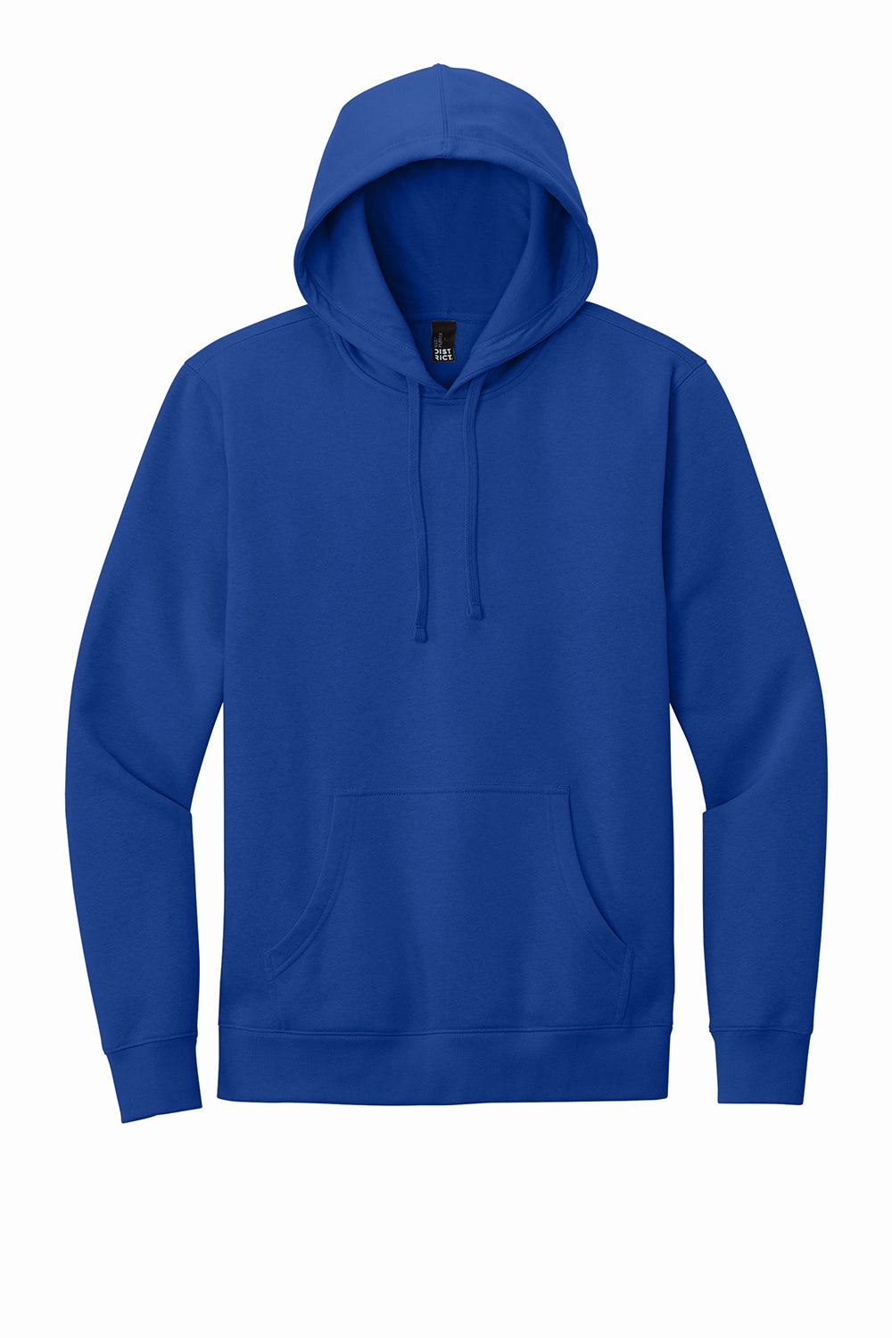 District Mens Very Important Fleece Hooded Sweatshirt Hoodie w/ Pouch Pocket - Deep Royal Blue