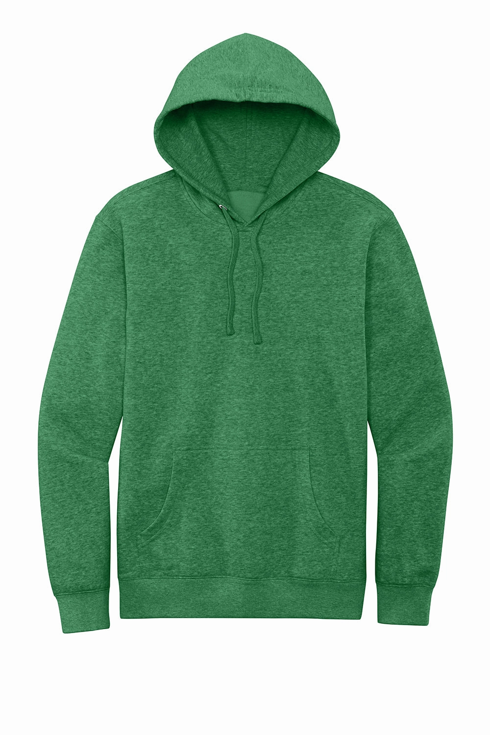 District Mens Very Important Fleece Hooded Sweatshirt Hoodie w/ Pouch Pocket - Heather Kelly Green