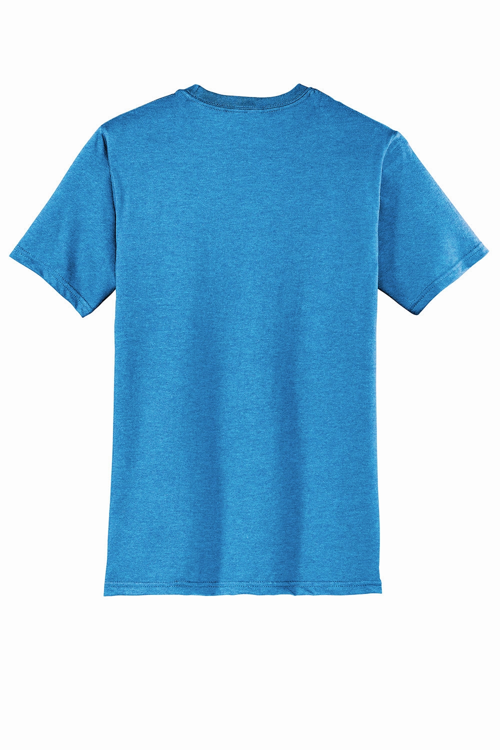 District Mens Very Important Short Sleeve Crewneck T-Shirt - Heather Bright Turquoise Blue