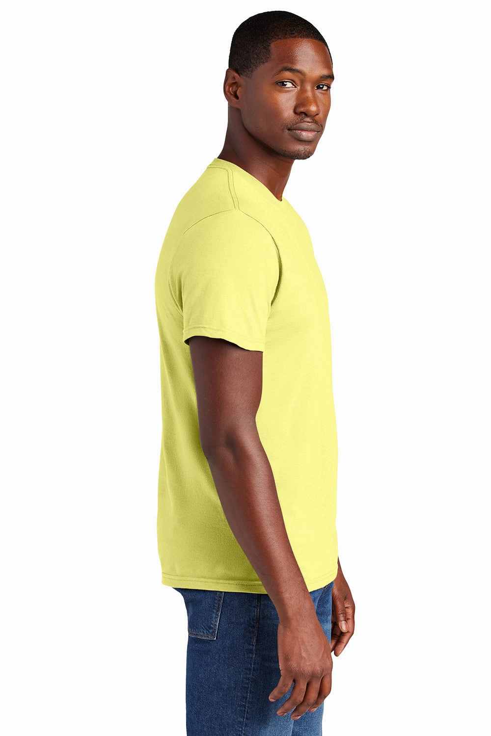 District Mens Very Important Short Sleeve Crewneck T-Shirt - Lemon Yellow