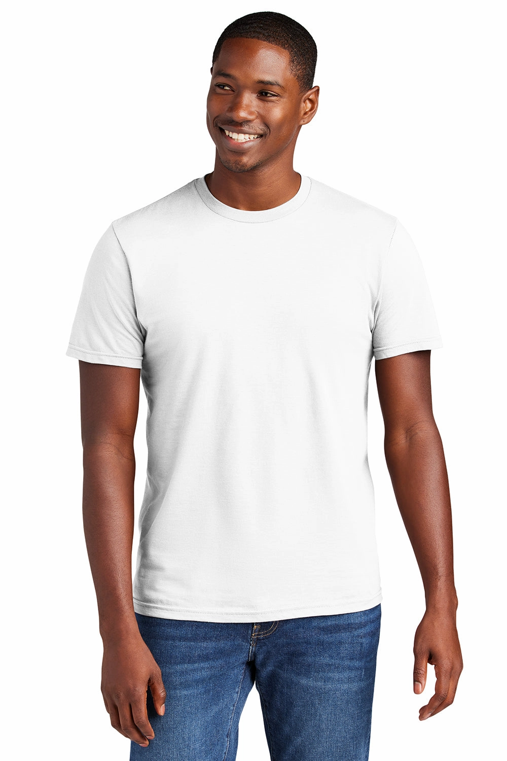 District Mens Very Important Short Sleeve Crewneck T-Shirt - White