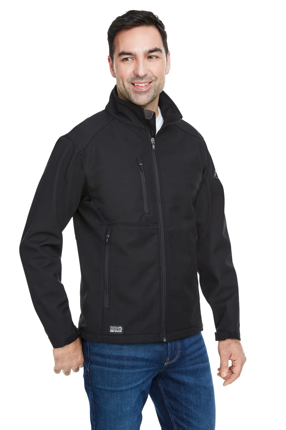 Dri Duck Mens Acceleration Wind & Waterproof Full Zip Jacket - Black