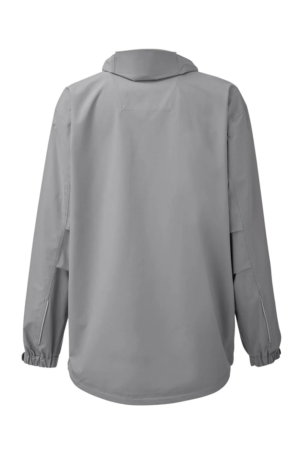 Dri Duck Mens Challenger Stain Resistant 1/4 Zip Hooded Anorak Jacket - Grey