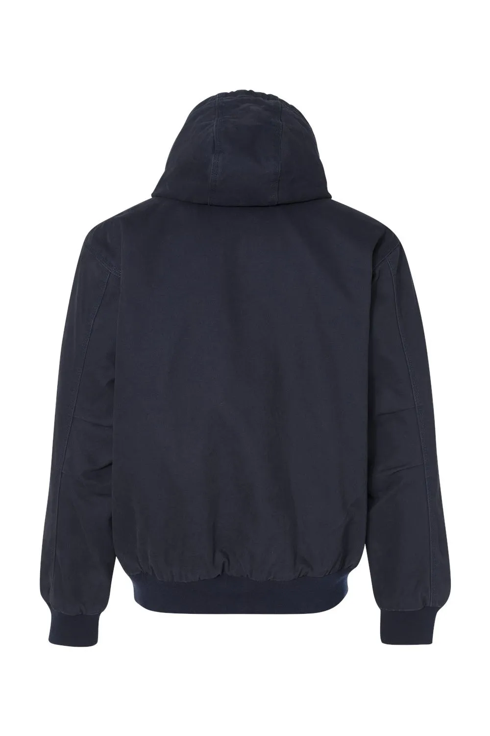 Dri Duck Mens Cheyenne Full Zip Hooded Sweatshirt Hoodie w/ Pockets - Navy Blue