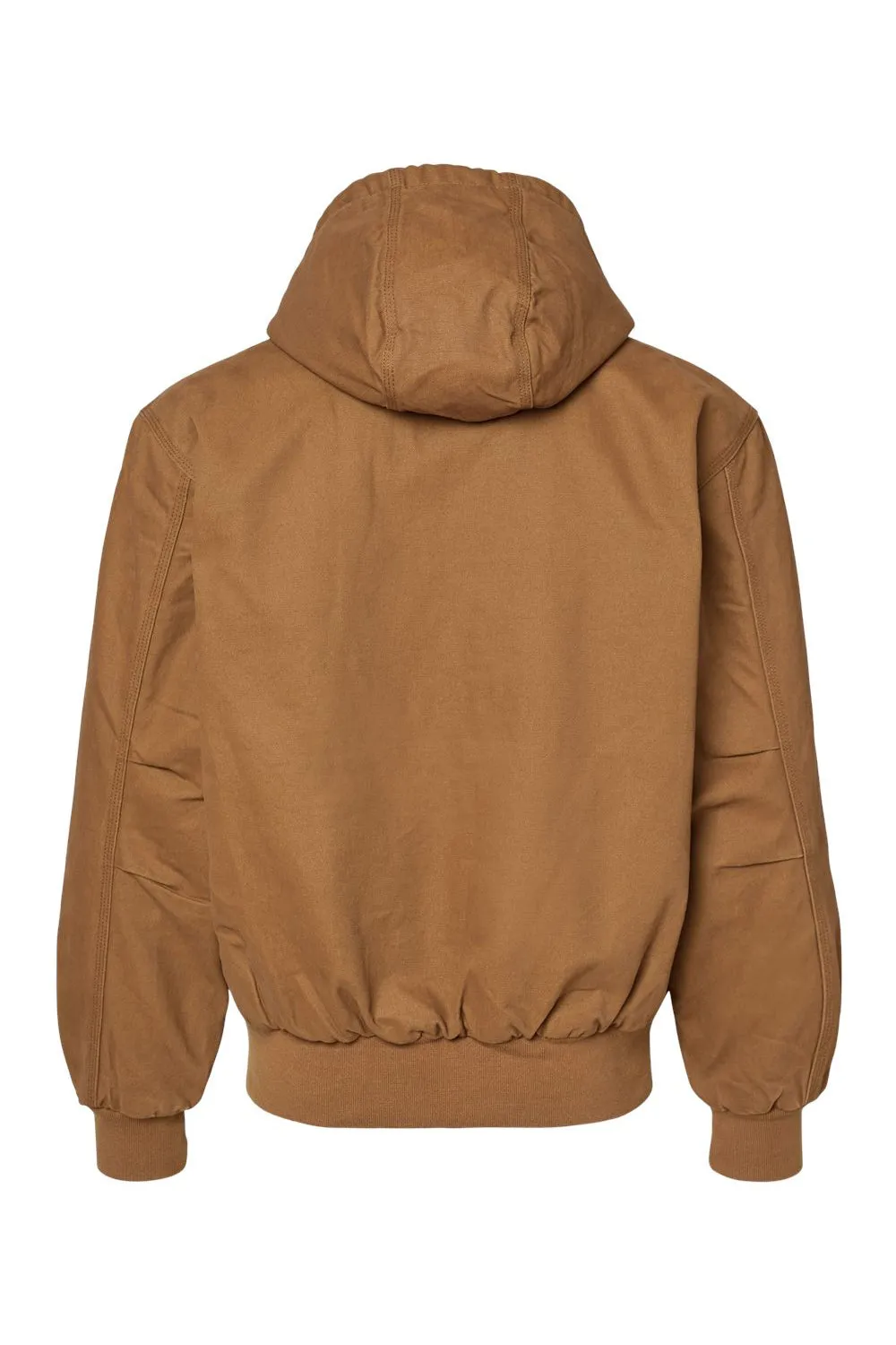 Dri Duck Mens Cheyenne Full Zip Hooded Sweatshirt Hoodie w/ Pockets - Saddle Brown