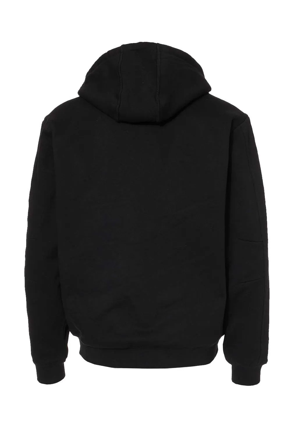 Dri Duck Mens Crossfire PowerFleece Full Zip Hooded Sweatshirt Hoodie w/ Pockets - Black