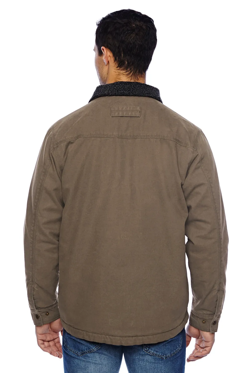 Dri Duck Mens Endeavor Canvas Full Zip Jacket - Field Khaki Brown