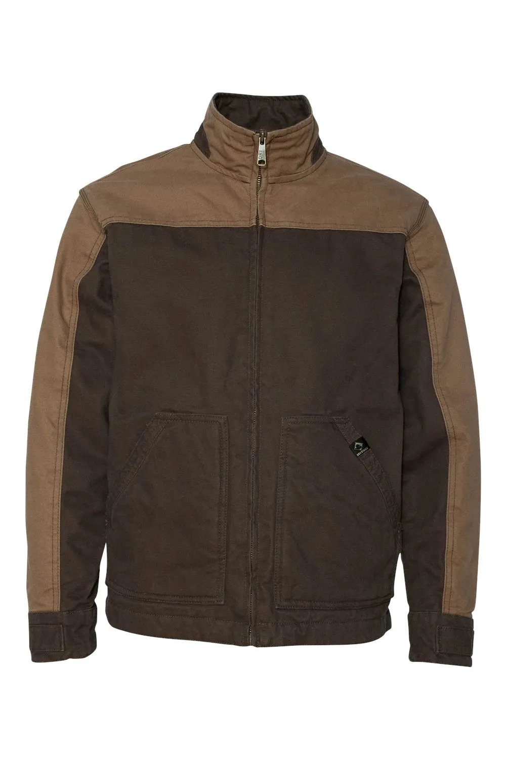 Dri Duck Mens Horizon Canvas Full Zip Jacket - Tobacco Brown/Field Khaki