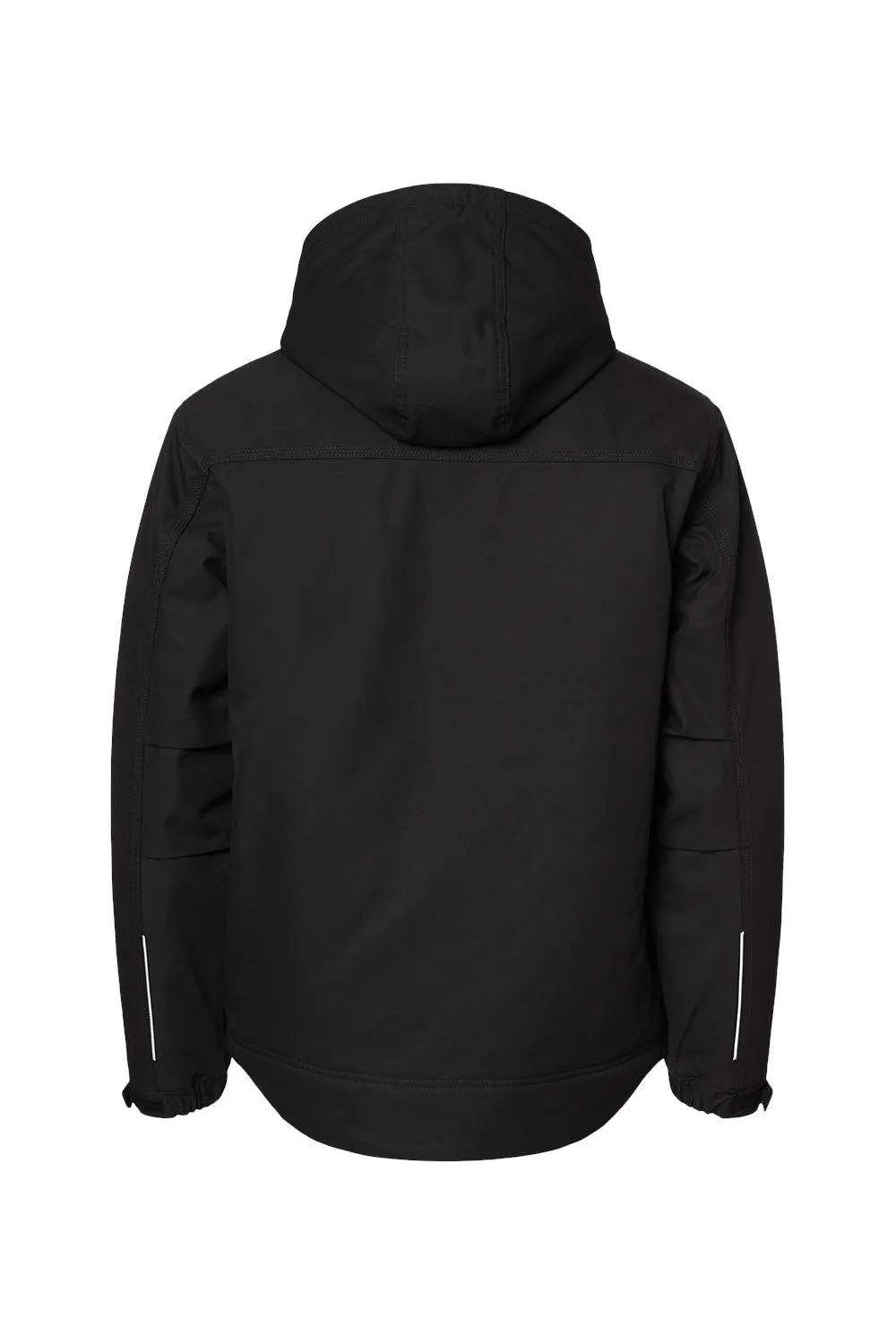 Dri Duck Mens Kodiak GrizzlyTex Water Resistant Canvas Full Zip Hooded Jacket - Black