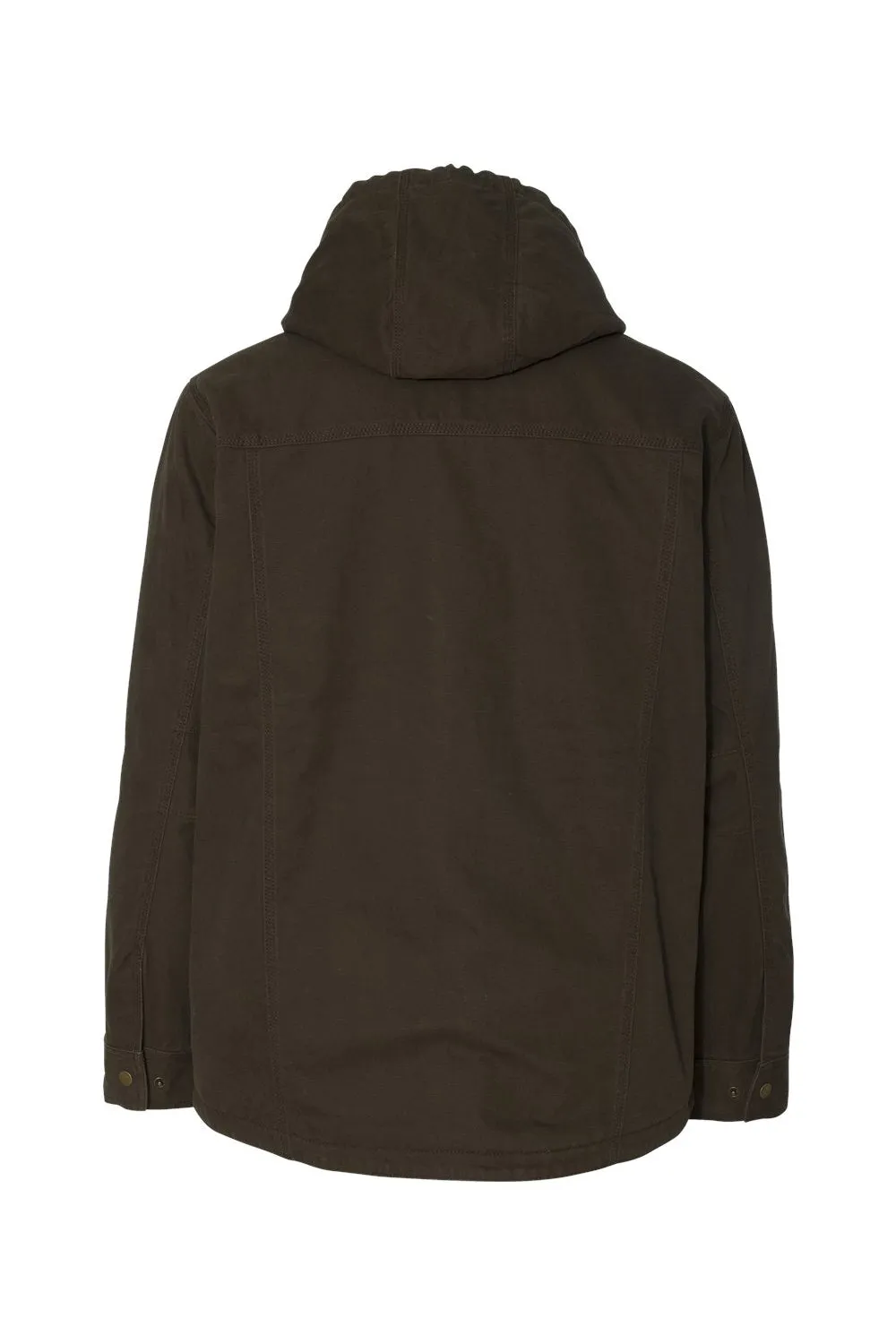 Dri Duck Mens Laredo Canvas Full Zip Hooded Jacket - Tobacco Brown