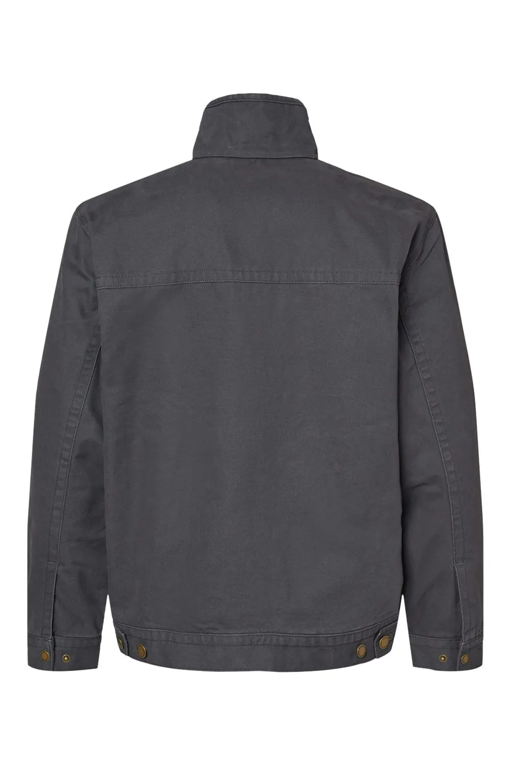 Dri Duck Mens Maverick Canvas Full Zip Jacket - Charcoal Grey