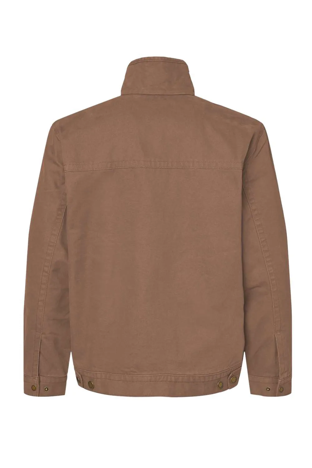 Dri Duck Mens Maverick Canvas Full Zip Jacket - Khaki Brown