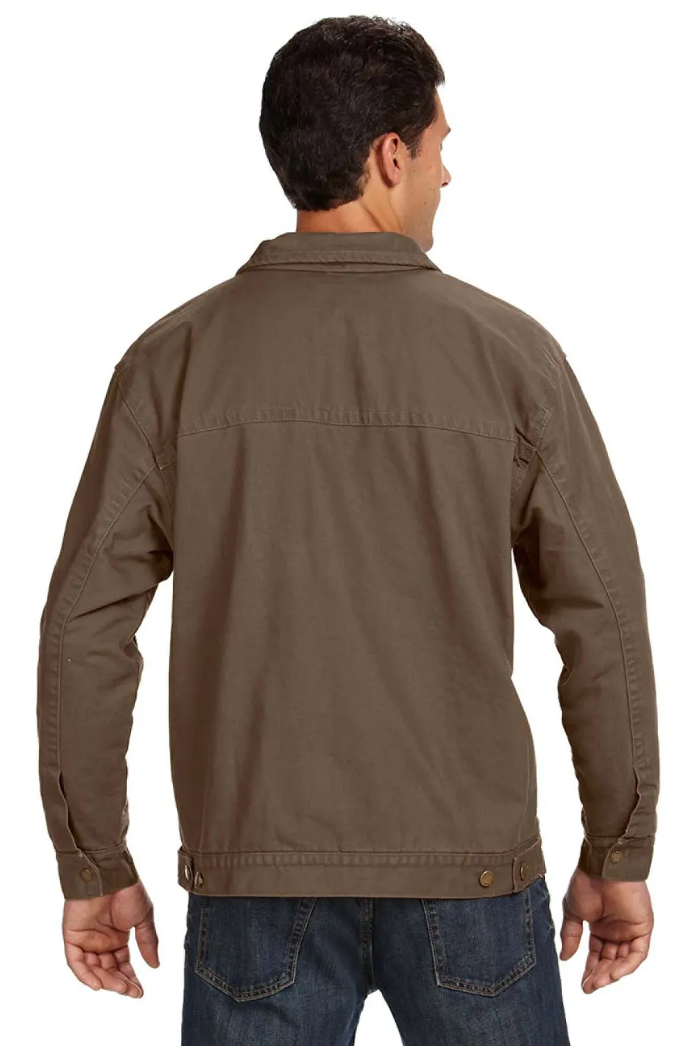 Dri Duck Mens Maverick Canvas Full Zip Jacket - Khaki Brown