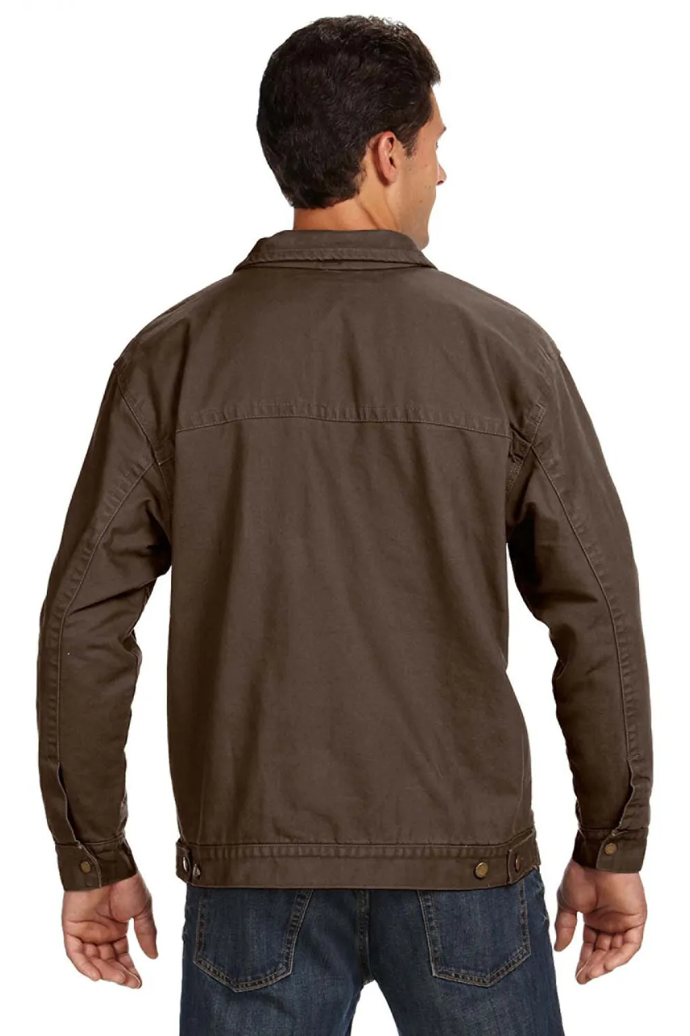Dri Duck Mens Maverick Canvas Full Zip Jacket - Tobacco Brown