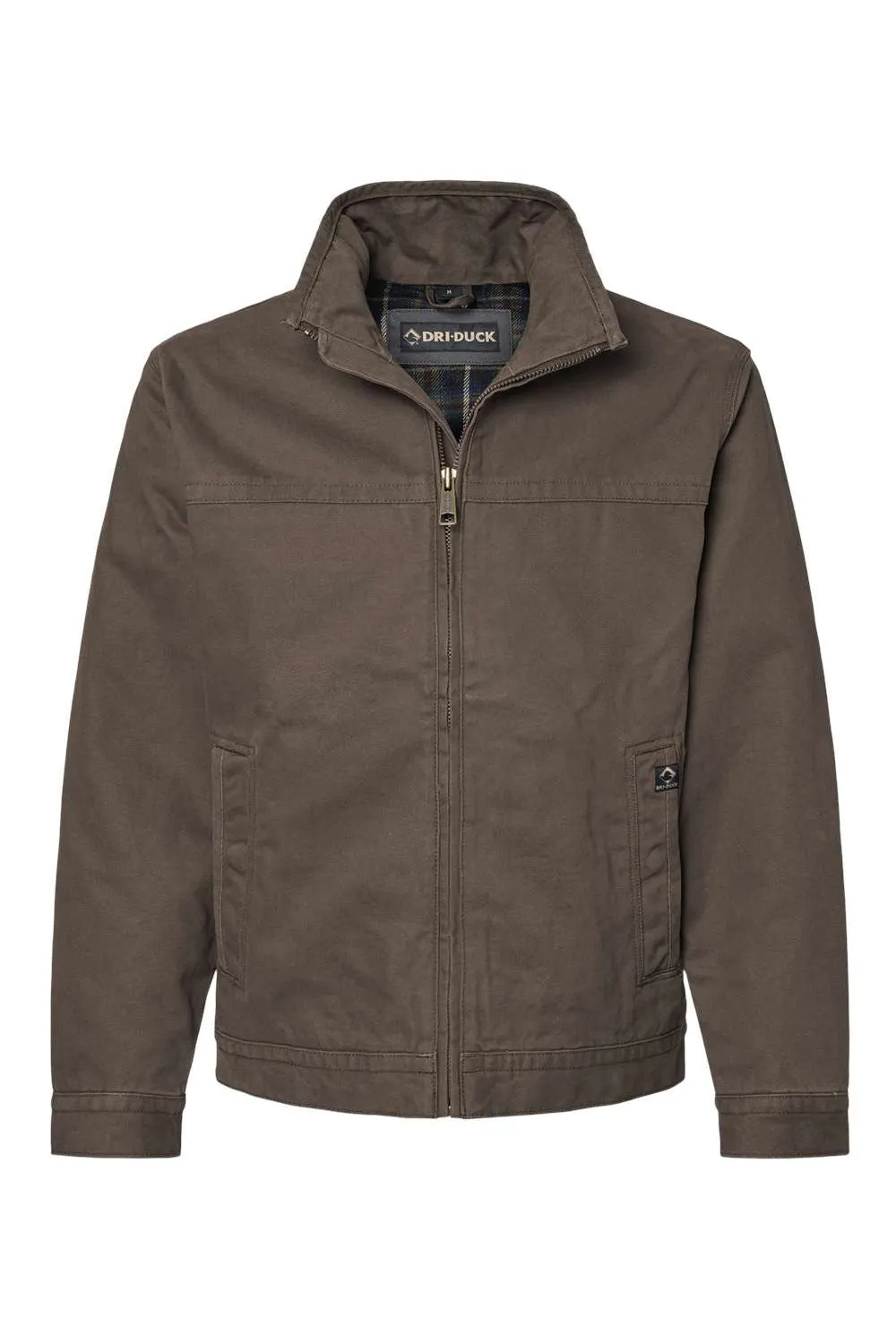 Dri Duck Mens Maverick Canvas Full Zip Jacket - Tobacco Brown