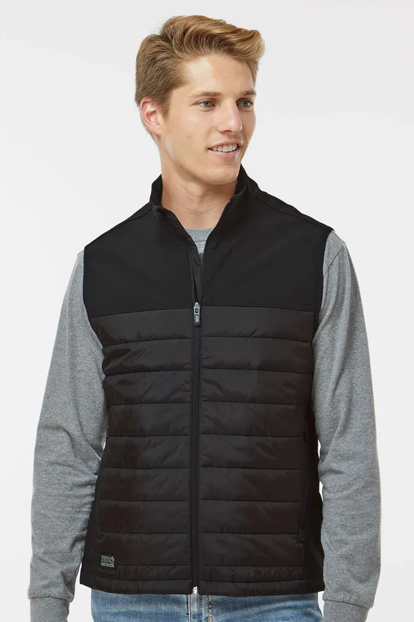 Dri Duck Mens Summit Water Resistant Puffer Full Zip Vest - Black