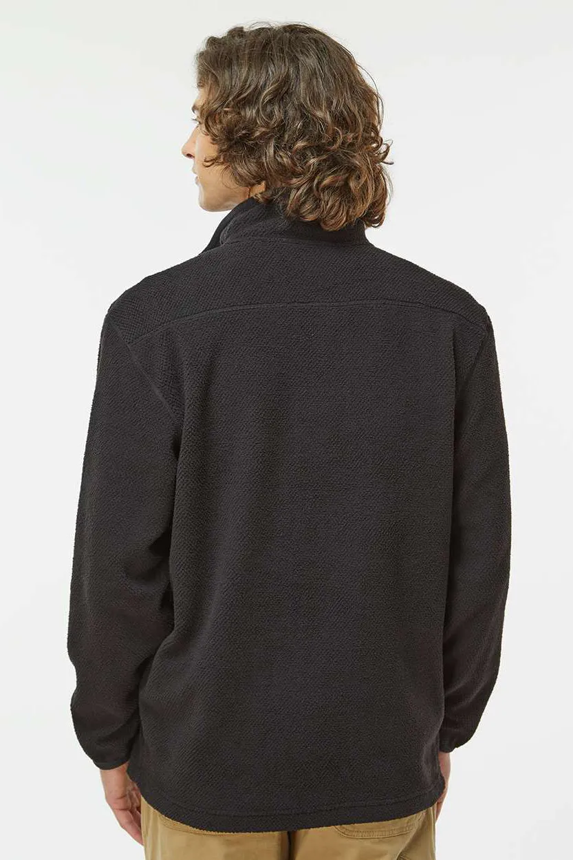 Dri Duck Mens Timber Mountain Anti Static Fleece Sweatshirt w/ Pouch Pocket - Black