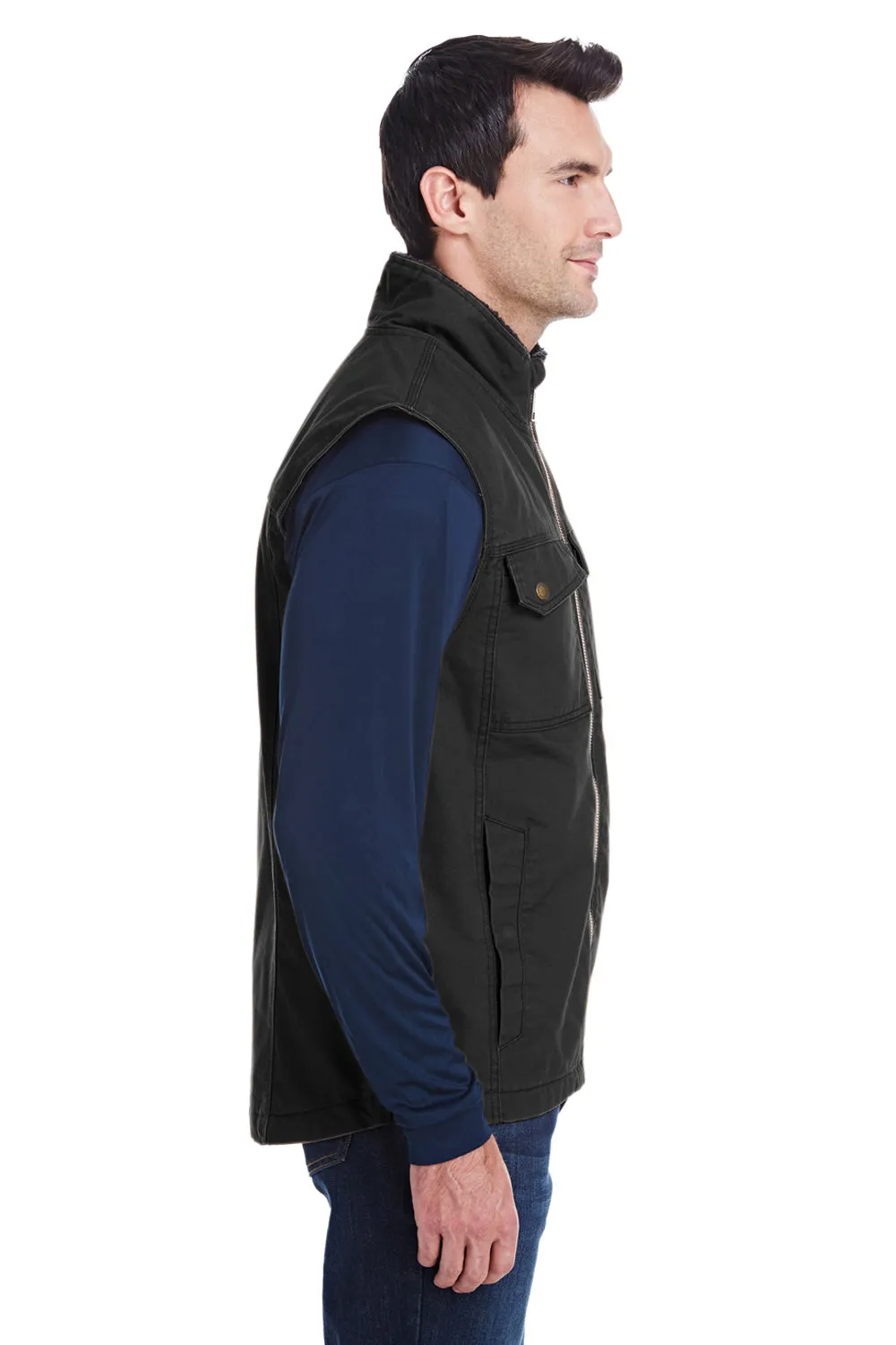 Dri Duck Mens Trek Full Zip Vest - Black