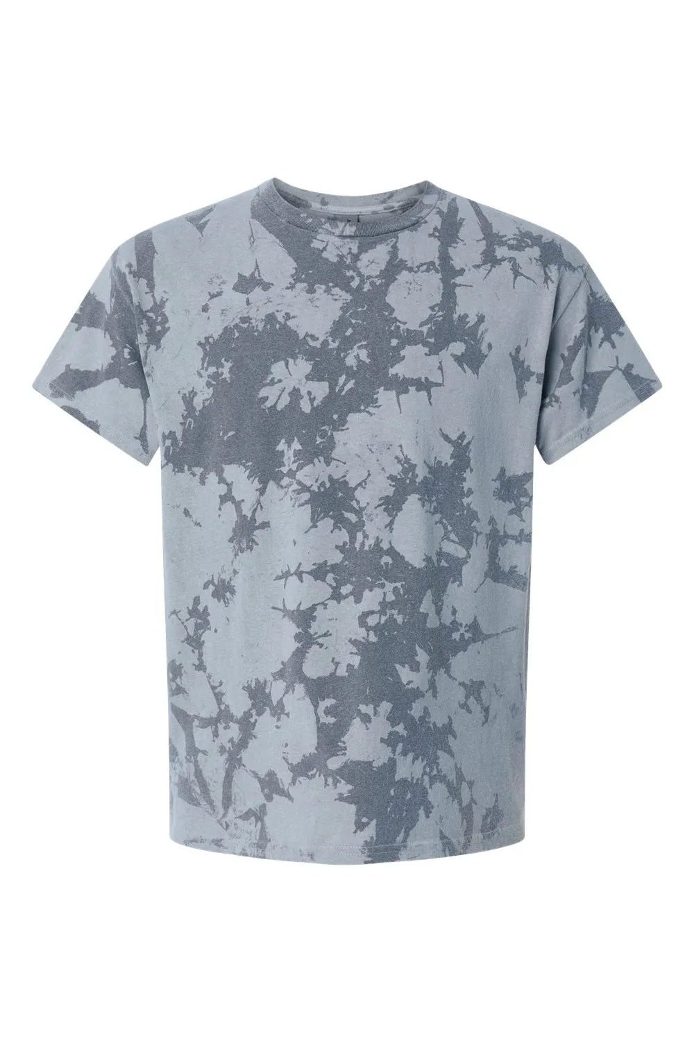 Dyenomite Mens Crush Tie Dyed Short Sleeve Crewneck T-Shirt - Hail - Closeout