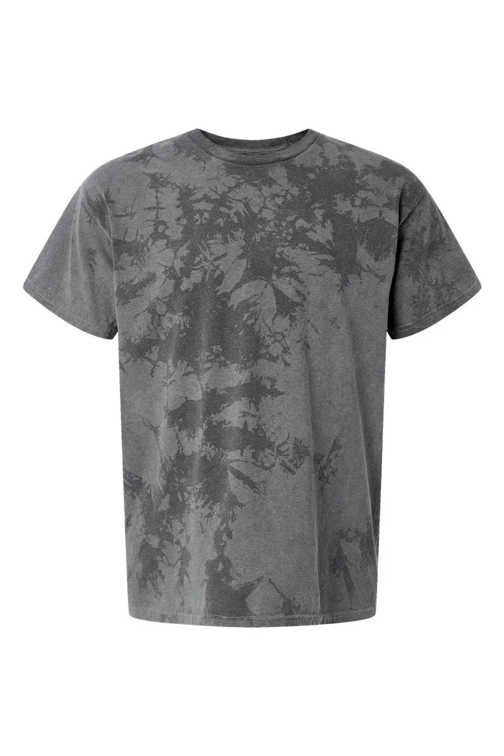 Dyenomite Mens Crush Tie Dyed Short Sleeve Crewneck T-Shirt - Obsidian - Closeout