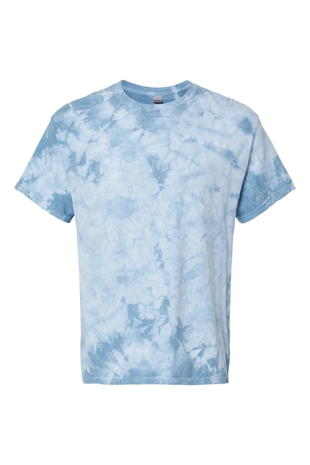 Dyenomite Mens Crystal Tie Dyed Short Sleeve Crewneck T-Shirt - Manhattan - Closeout