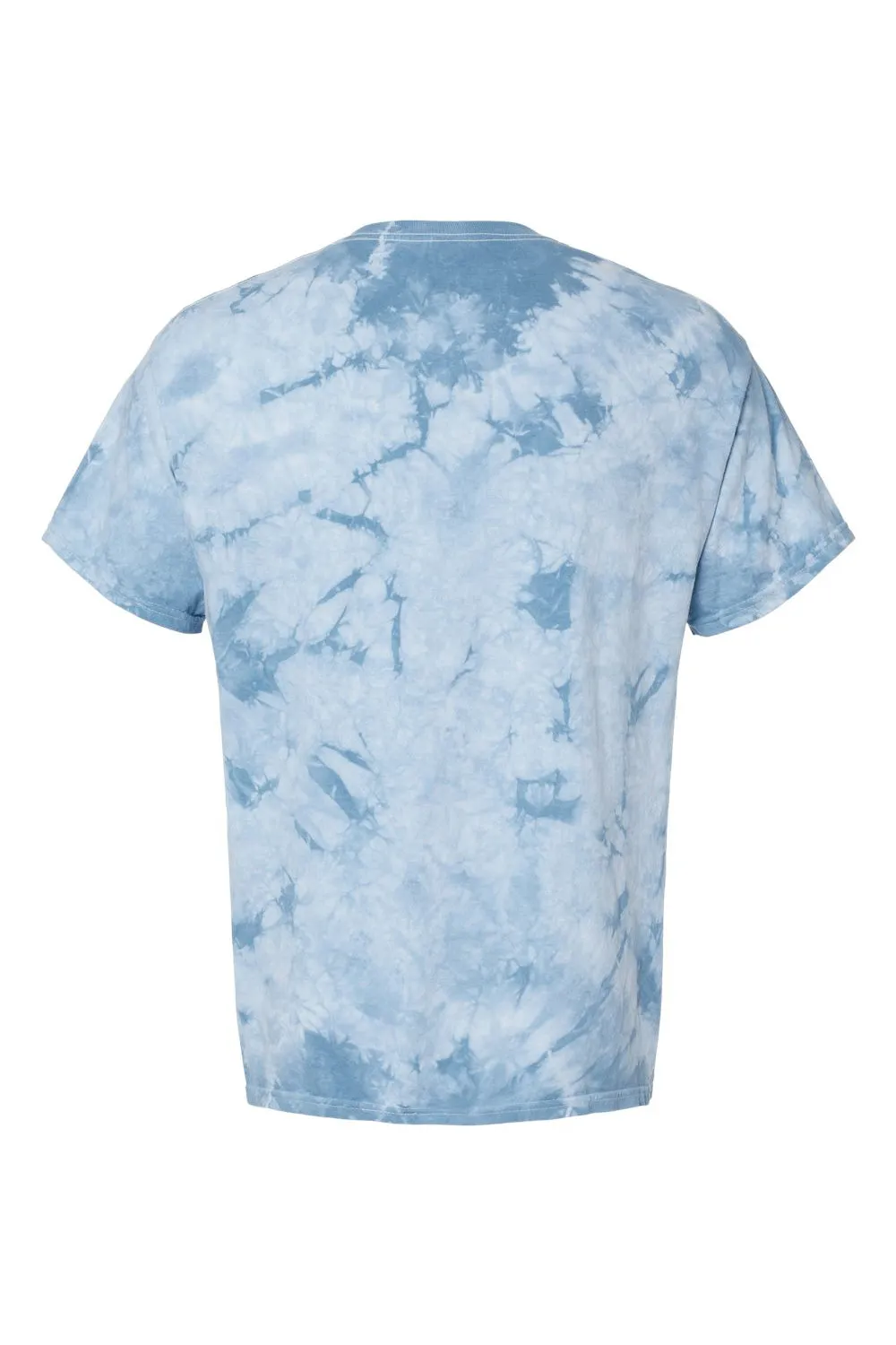 Dyenomite Mens Crystal Tie Dyed Short Sleeve Crewneck T-Shirt - Manhattan - Closeout