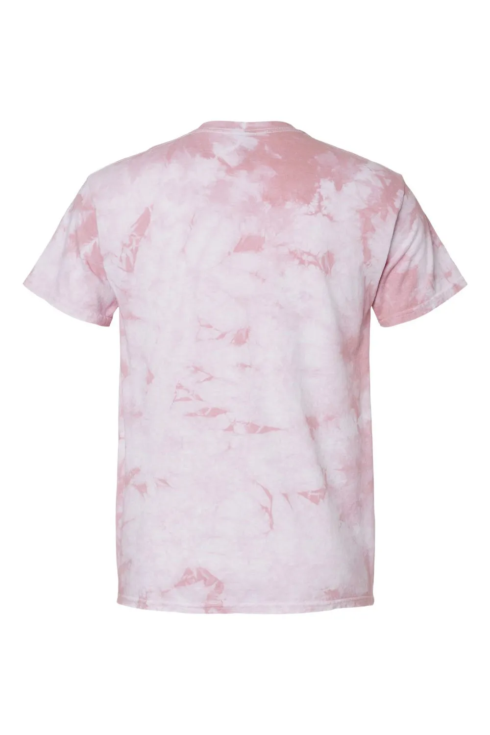 Dyenomite Mens Crystal Tie Dyed Short Sleeve Crewneck T-Shirt - Rose - Closeout