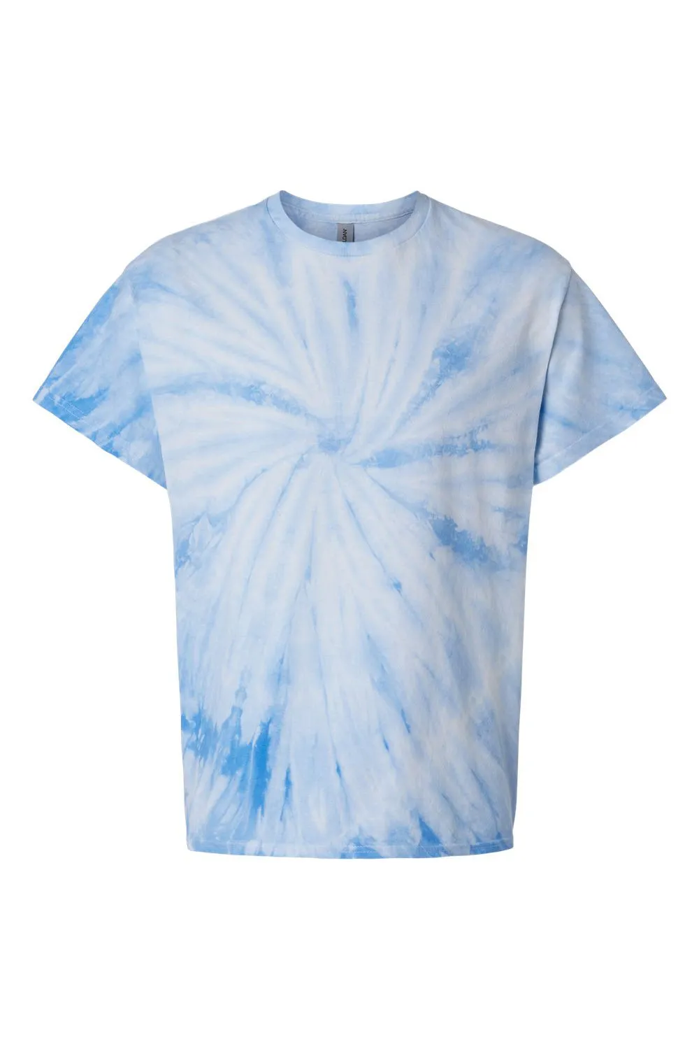Dyenomite Mens Cyclone Pinwheel Tie Dyed Short Sleeve Crewneck T-Shirt - Columbia - Closeout