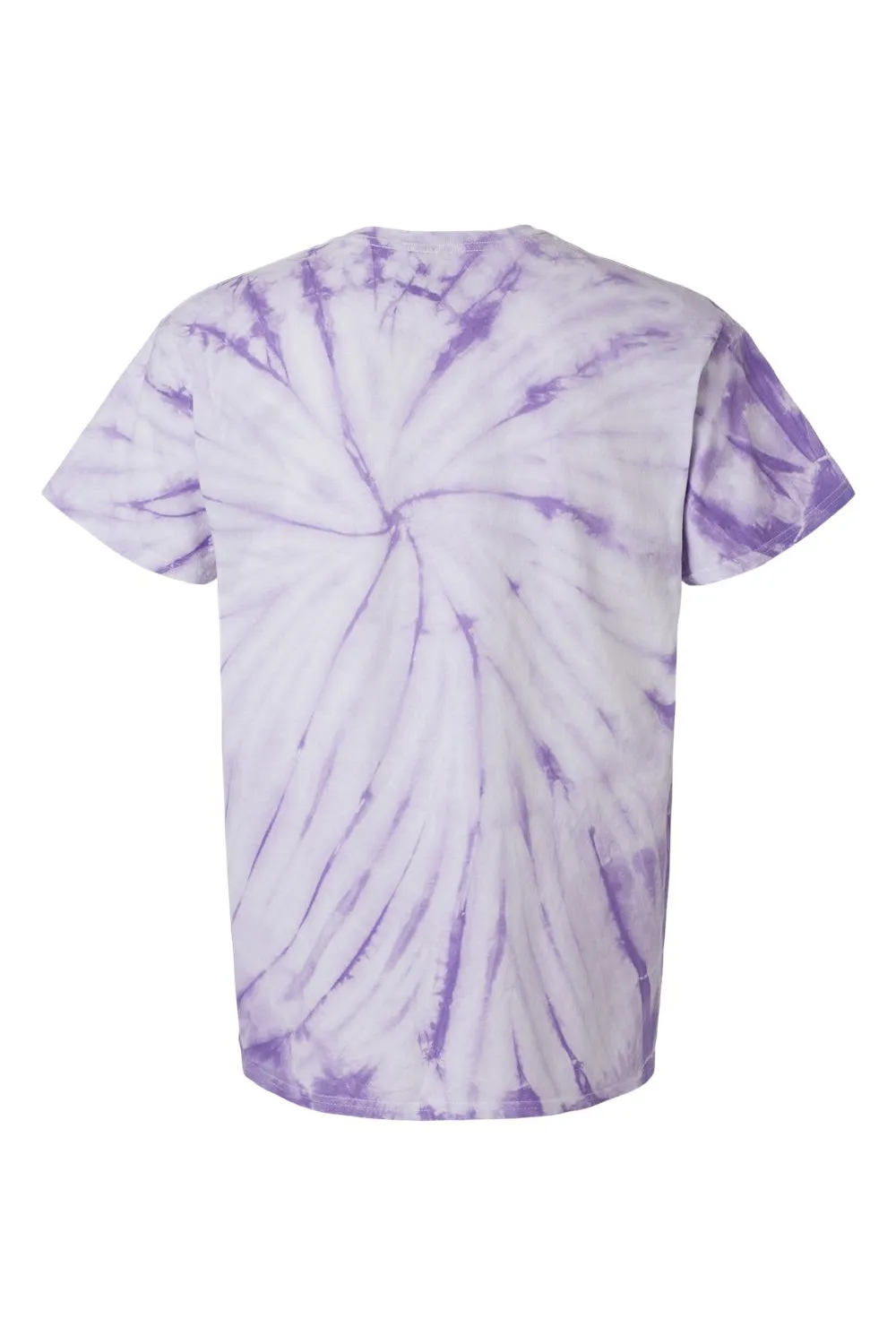 Dyenomite Mens Cyclone Pinwheel Tie Dyed Short Sleeve Crewneck T-Shirt - Lavender - Closeout