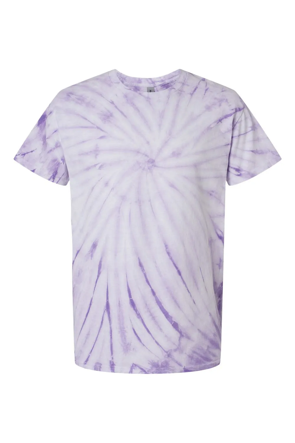 Dyenomite Mens Cyclone Pinwheel Tie Dyed Short Sleeve Crewneck T-Shirt - Lavender - Closeout