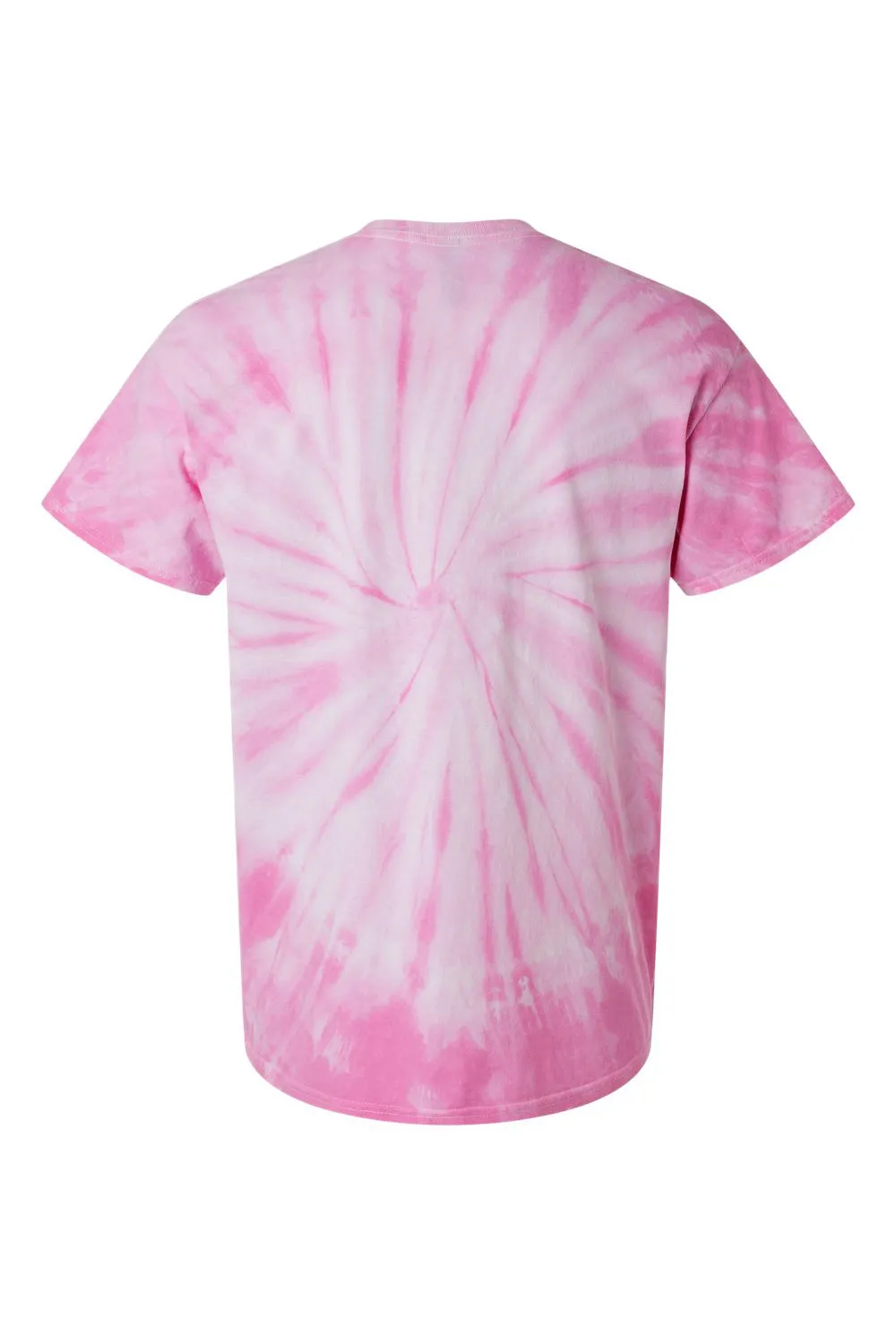 Dyenomite Mens Cyclone Pinwheel Tie Dyed Short Sleeve Crewneck T-Shirt - Pink - Closeout