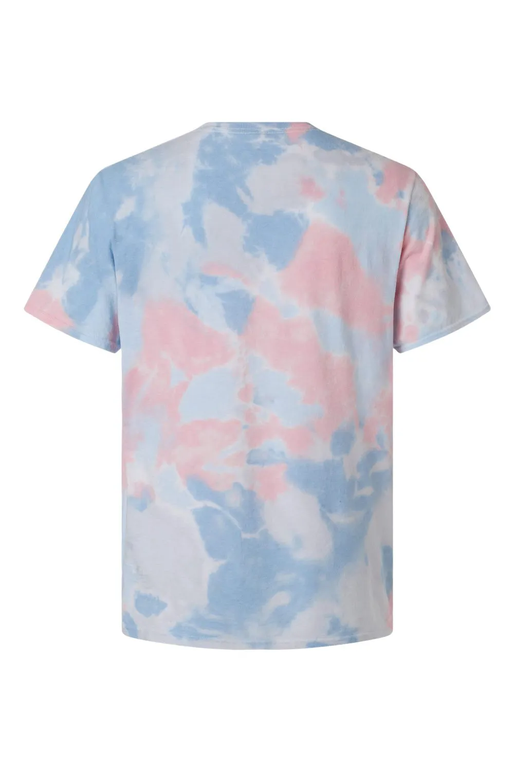 Dyenomite Mens Dream Tie Dyed Short Sleeve Crewneck T-Shirt - Coral - Closeout
