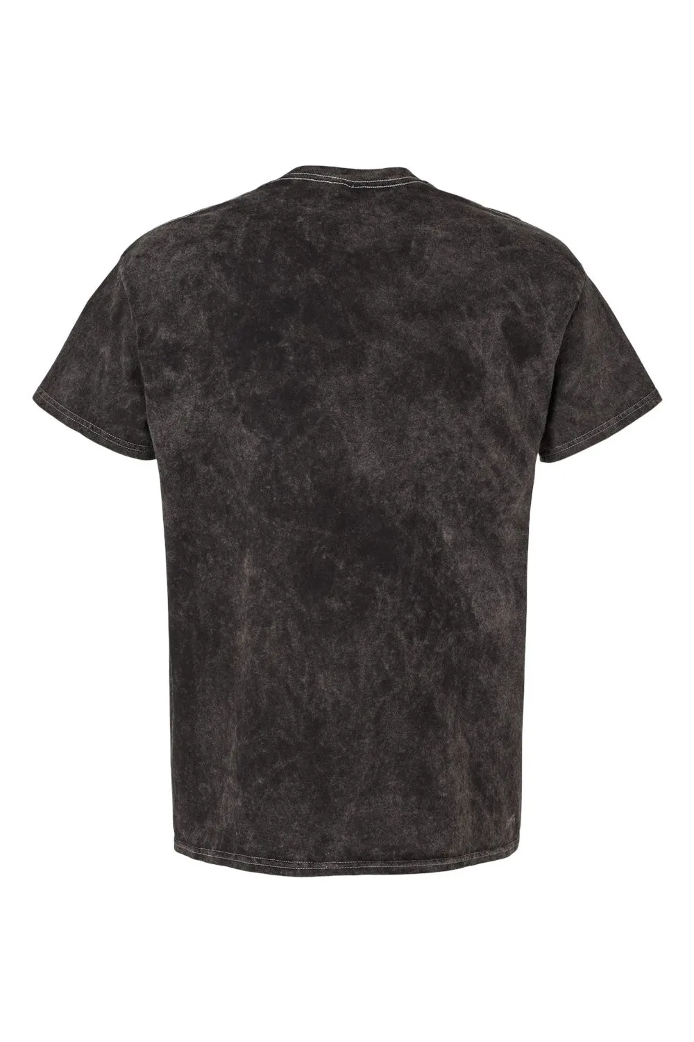 Dyenomite Mens Mineral Wash Short Sleeve Crewneck T-Shirt - Black - Closeout