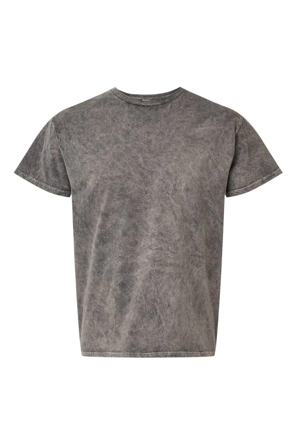 Dyenomite Mens Mineral Wash Short Sleeve Crewneck T-Shirt - Grey - Closeout