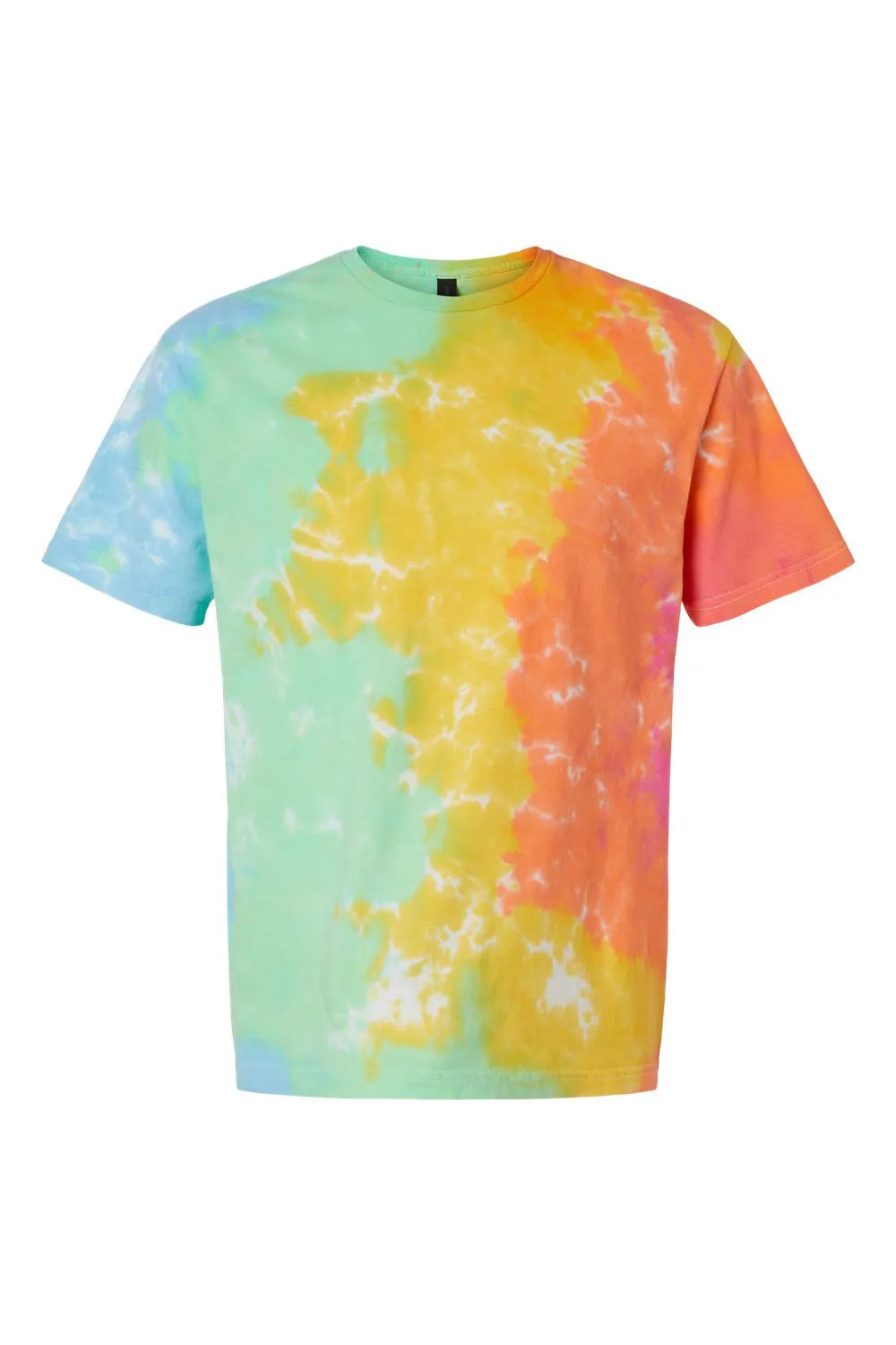 Dyenomite Mens Slushie Crinkle Tie Dyed Short Sleeve Crewneck T-Shirt - Aerial - Closeout