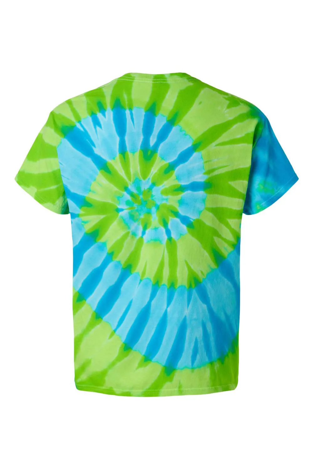 Dyenomite Mens Typhoon Tie Dyed Short Sleeve Crewneck T-Shirt - Bora Bora - Closeout